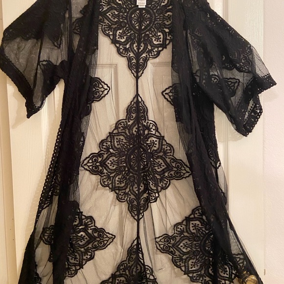 NWT SHEER BLACK DUSTER - Picture 13 of 16